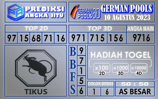 Prediksi German 09 Agustus 2023