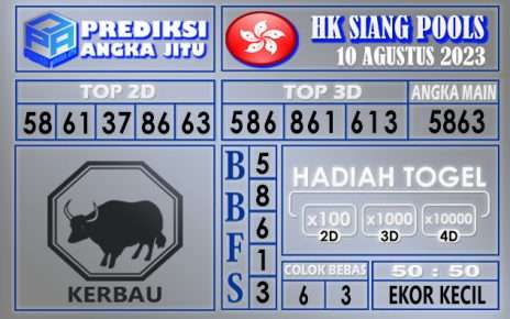 Prediksi HK Siang 10 Agustus 2023