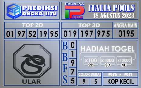 Prediksi Italia 18 Agustus 2023