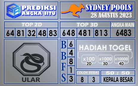 Prediksi Sydney 28 Agustus 2023