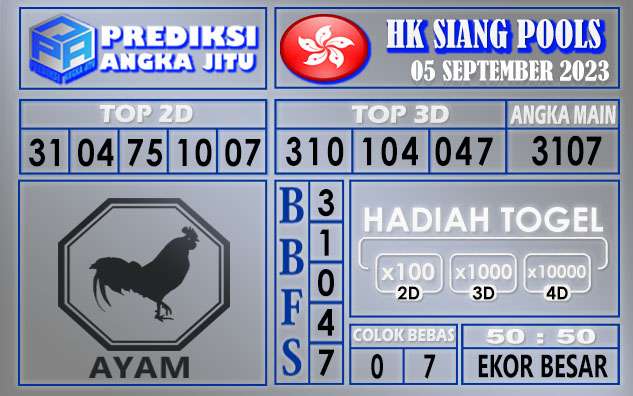 Prediksi HK Siang 05 September 2023