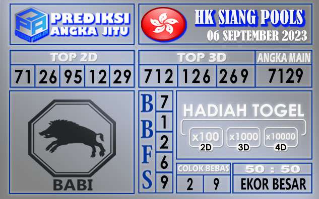 Prediksi HK Siang 06 September 2023