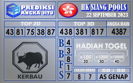 Prediksi HK Siang 22 September 2023