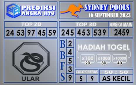 Prediksi Sydney 16 September 2023