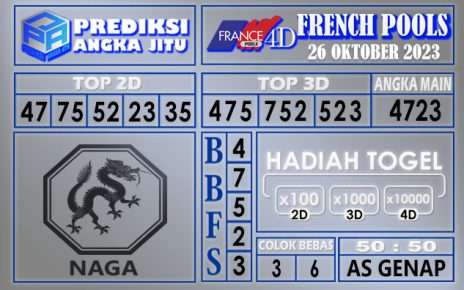 PREDIKSI FRENCH 26 OKTOBER 2023