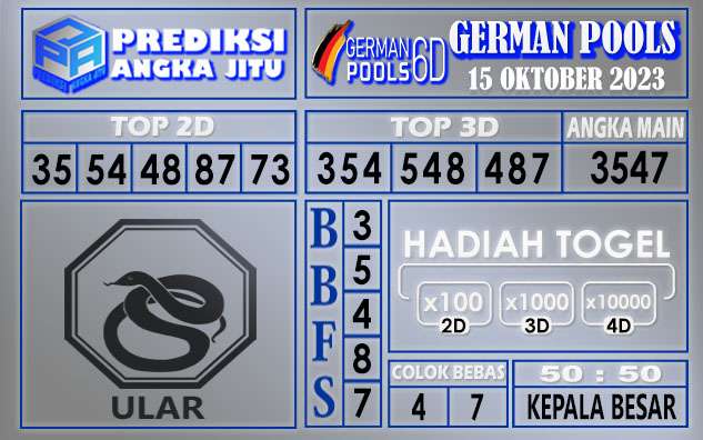 PREDIKSI GERMAN 15 OKTOBER 20023