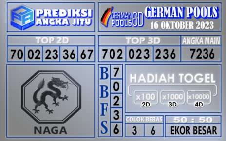 PREDIKSI GERMAN 16 OKTOBER 2023