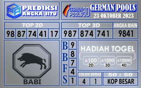 PREDIKSI GERMAN 23 OKTOBER 2023