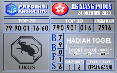 PREDIKSI HK SIANG 24 OKTOBER 2023