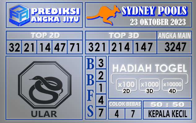 PREDIKSI SYDNEY 23 OKTOBER 2023