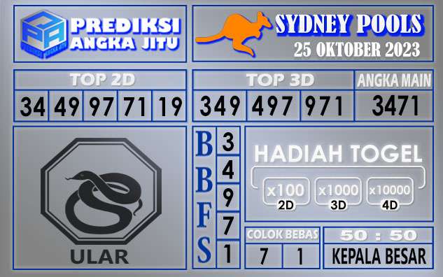 PREDIKSI SYDNEY 25 OKTOBER 2023