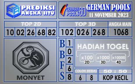 PREDIKSI GERMAN 11 NOVEMBER 2023