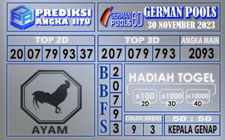 PREDIKSI GERMAN 30 NOVEMBER 2023