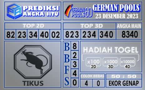 PREDIKSI GERMAN 23 DESEMBER 2023