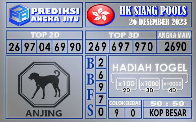 Prediksi HK Siang 26 Desember 2023