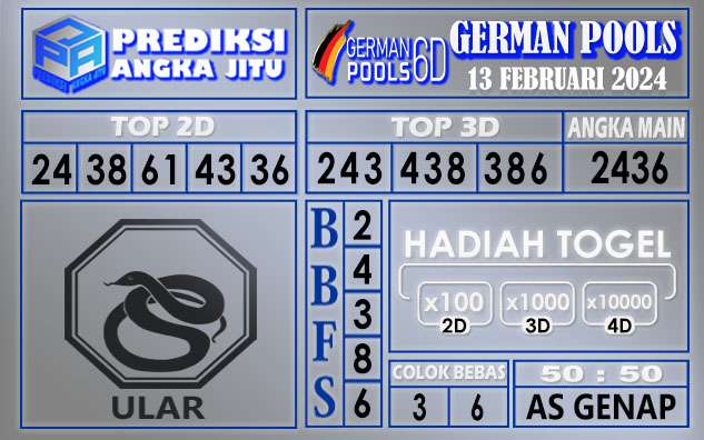 PREDIKSI GERMAN 13 FEBRUARI 2024