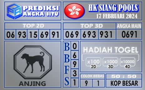 PREDIKSI HK SIANG 17 FEBRUARI 2024