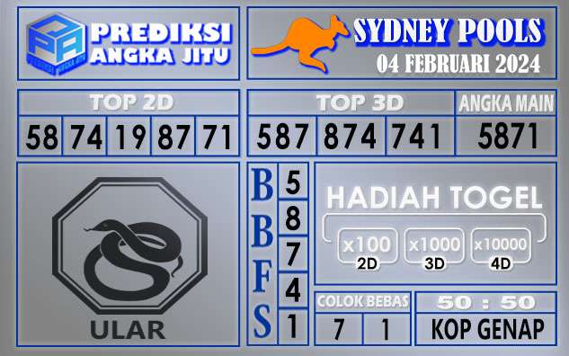 PREDIKSI SYDNEY 04 FEBRUARI 2024