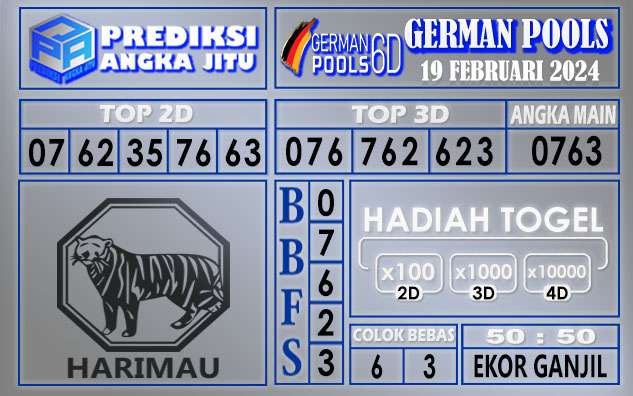 Prediksi German 19 Februari 2024