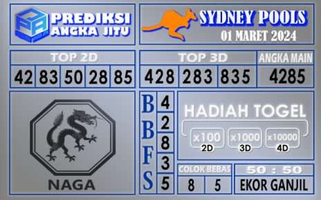 Prediksi Sydney 01 Maret 2024