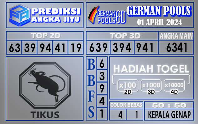 PREDIKSI GERMAN 01 APRIL 2024