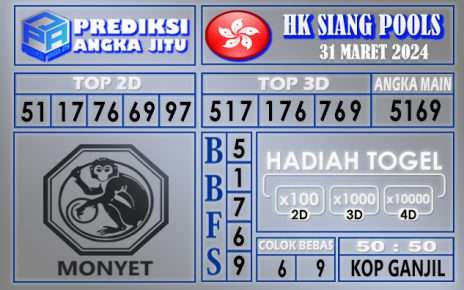 PREDIKSI HK SIANG 31 MARET 2024