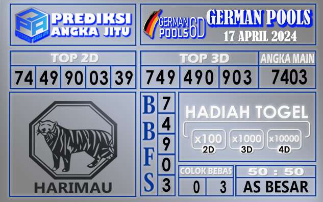 PREDIKSI GERMAN 17 APRIL 2024