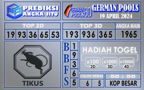 PREDIKSI GERMAN 19 APRIL 2024