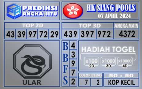 PREDIKSI HK SIANG 07 APRIL 2024