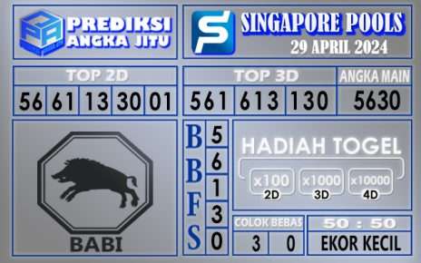 PREDIKSI SINGAOIRE 29 APRIL 2024