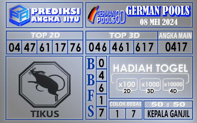 PREDIKSI GERMAN 08 MEI 2024