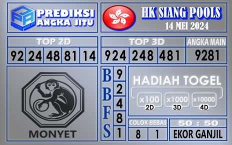 PREDIKSI HK SIANG 14 MEI 2024