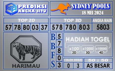 PREDIKSI SYDNEY 18 MEI 2024