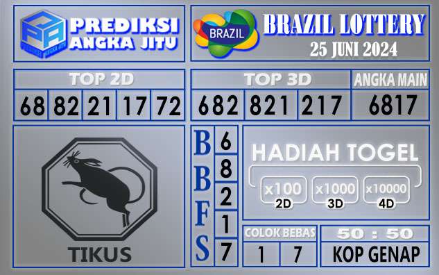 PREDIKSI BRAZIL 25 JUNI 2024