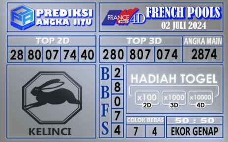 PREDIKSI FRENCH TGL 02 JULI 2024