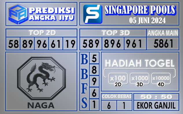 PREDIKSI SINGAPORE 05 JUNI 2024