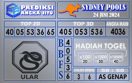 PREDIKSI SYDNEY 24 JUNI 2024