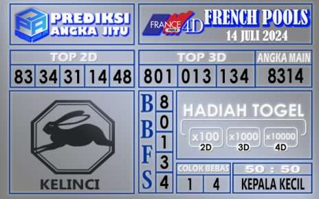 Prediksi FRENCH tgl 14 juli 2024