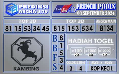 PREDIKSI FRENCH 03 SEPTEMBER 2024