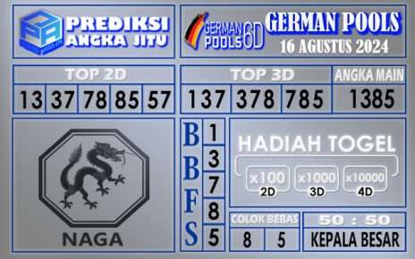 PREDIKSI GERMAN 16 AGUSTUS 2024