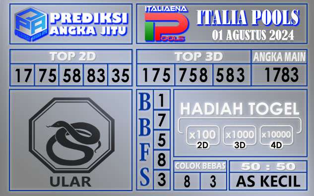 PREDIKSI ITALIA 01 AGUSTUS 2024