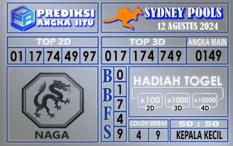 PREDIKSI SYDNEY 12 AGUSTUS 2024