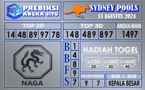 PREDIKSI SYDNEY 13 AGUSTUS 2024