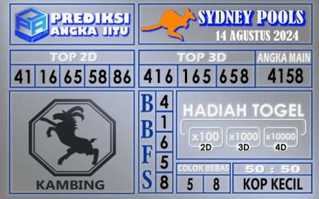 PREDIKSI SYDNEY 14 AGUSTUS 2024