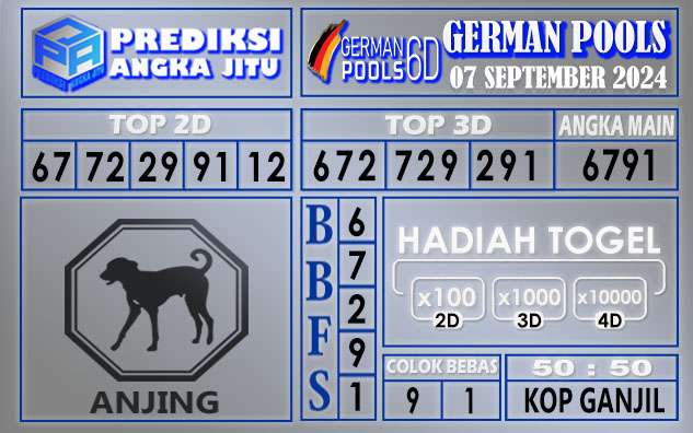 PREDIKSI GERMAN 07 SEPTEMBER 2024