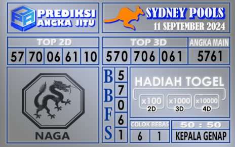 PREDIKSI SYDNEY 11 SEPTEMBER 2024