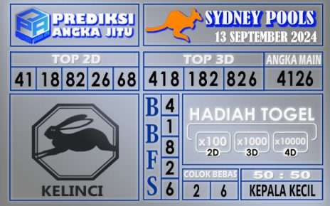 PREDIKSI SYDNEY 13 SEPTEMBER 2024