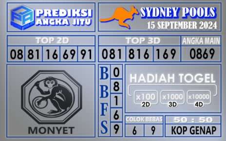 PREDIKSI SYDNEY 15 SEPTEMBER 2024