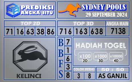 PREDIKSI SYDNEY 29 SEPTEMBER 2024