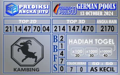 PREDIKSI GERMAN 13 OCTOBER 2024